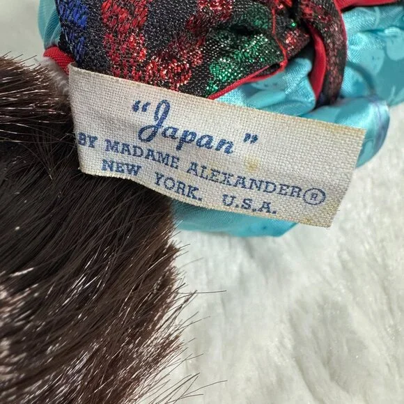 Madame Alexander Japan Doll In Blue Kimono Vintage Collectible - Picture 3 of 5